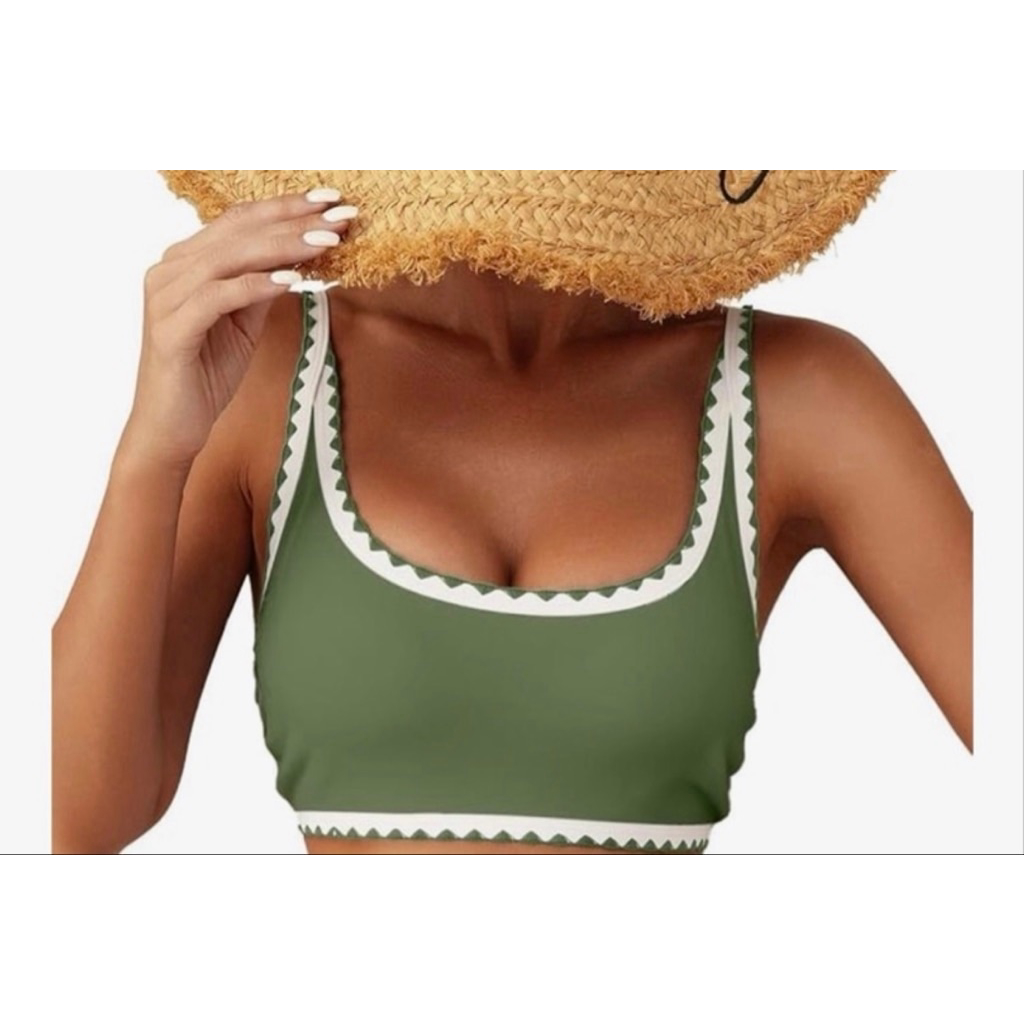 New Bikini Top Whip Stitch Swimsuit Xl